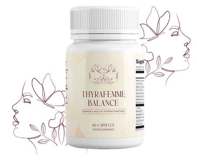 Thyra Femme Balance – Natural Thyroid & Hormone Support Supplement for Women