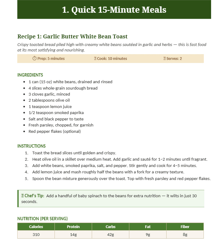 Vegan Recipe Slide 1