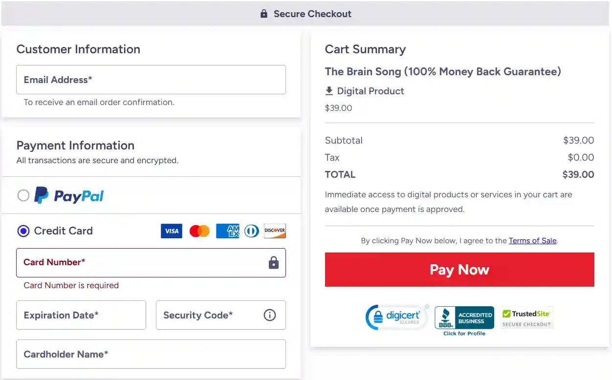 Brain Song buy — secure checkout and instant digital delivery